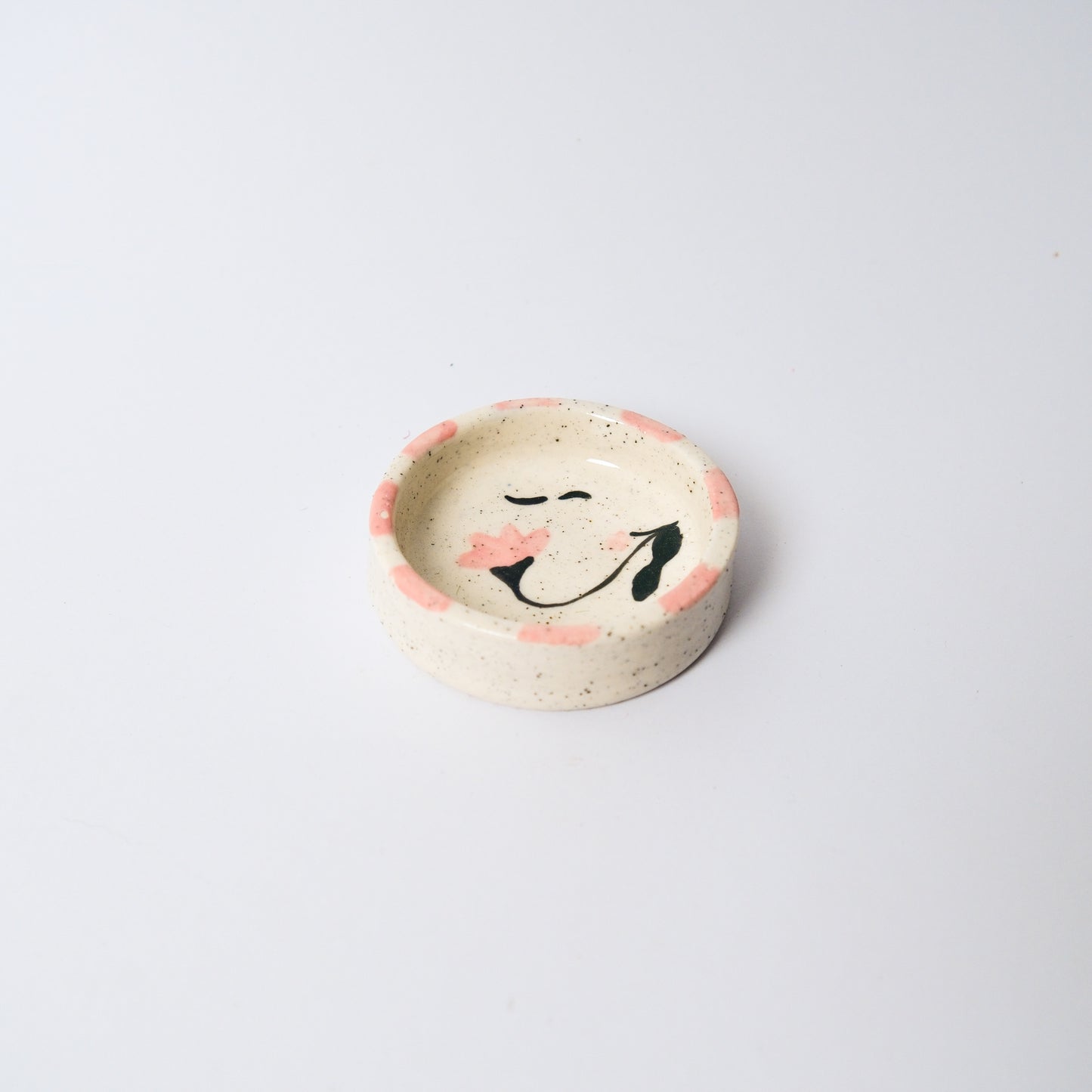 Rain Lily Soy Sauce Dish in Pink by Objects by Phoebe — view 2