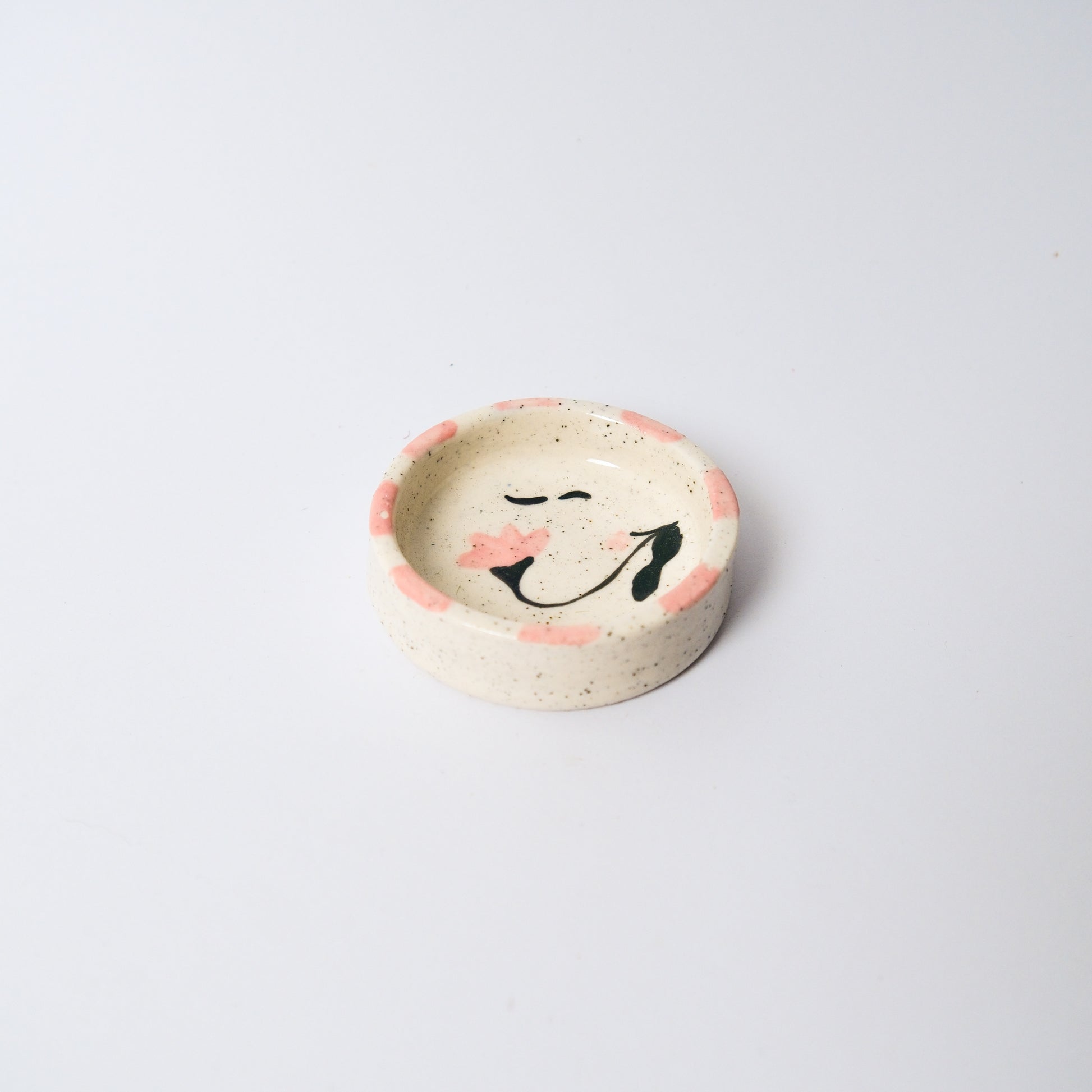 Rain Lily Soy Sauce Dish in Pink by Objects by Phoebe — view 2
