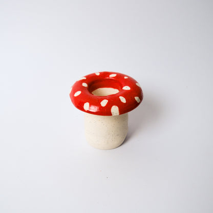 Mushroom Vase in Red by Objects by Phoebe