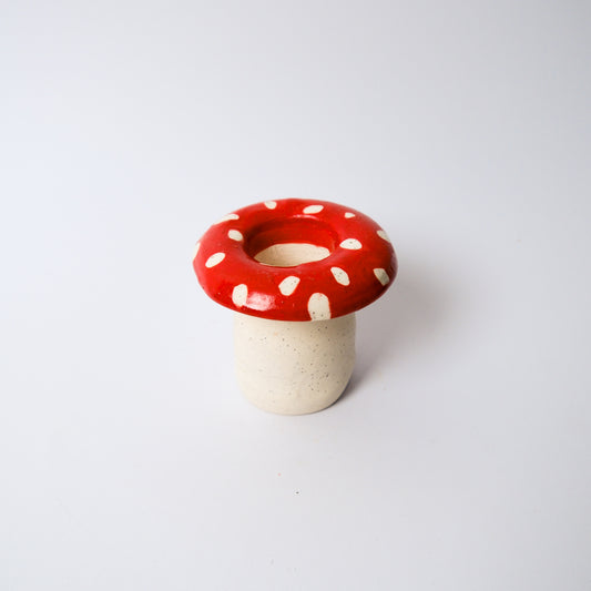 Mushroom Vase in Red by Objects by Phoebe