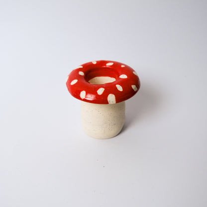 Mushroom Vase in Red by Objects by Phoebe — view 3